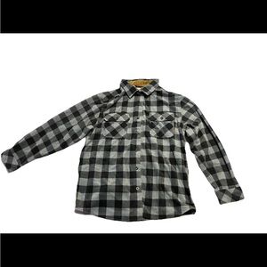 Legendary Whitetails Black and Gray Plaid Shirt